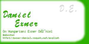 daniel exner business card